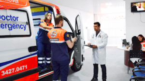 Ambulância com atendimento domiciliar em São Paulo